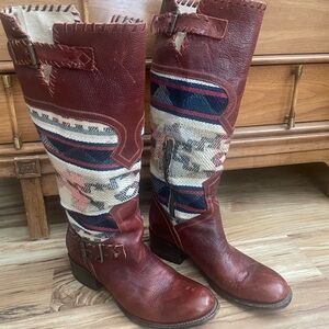 Vintage Freebird Tapestry Boots